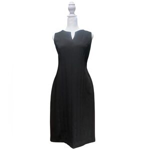 Calvin Klein Sleeveless Black Sheath Dress